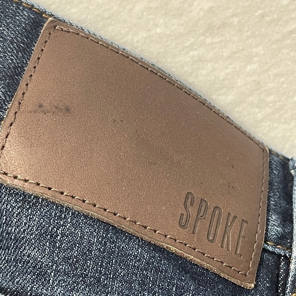 Spoke Japanese Selvedge Denim Jeans Men's Waist 30x34 Build A  Narrow Stretch - Picture 6 of 10